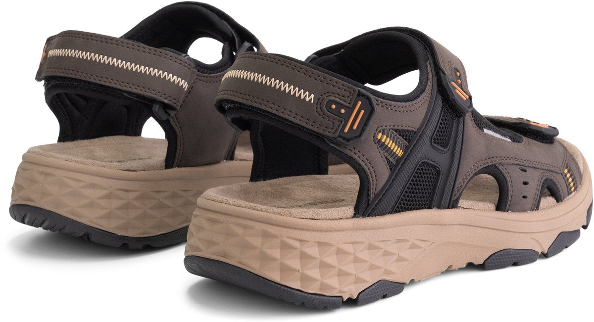Travelin' Brusdal - Heren outdoorsandalen - Lichtgewicht - Outdoorsandalen - Donkerbruin - Maat 43
