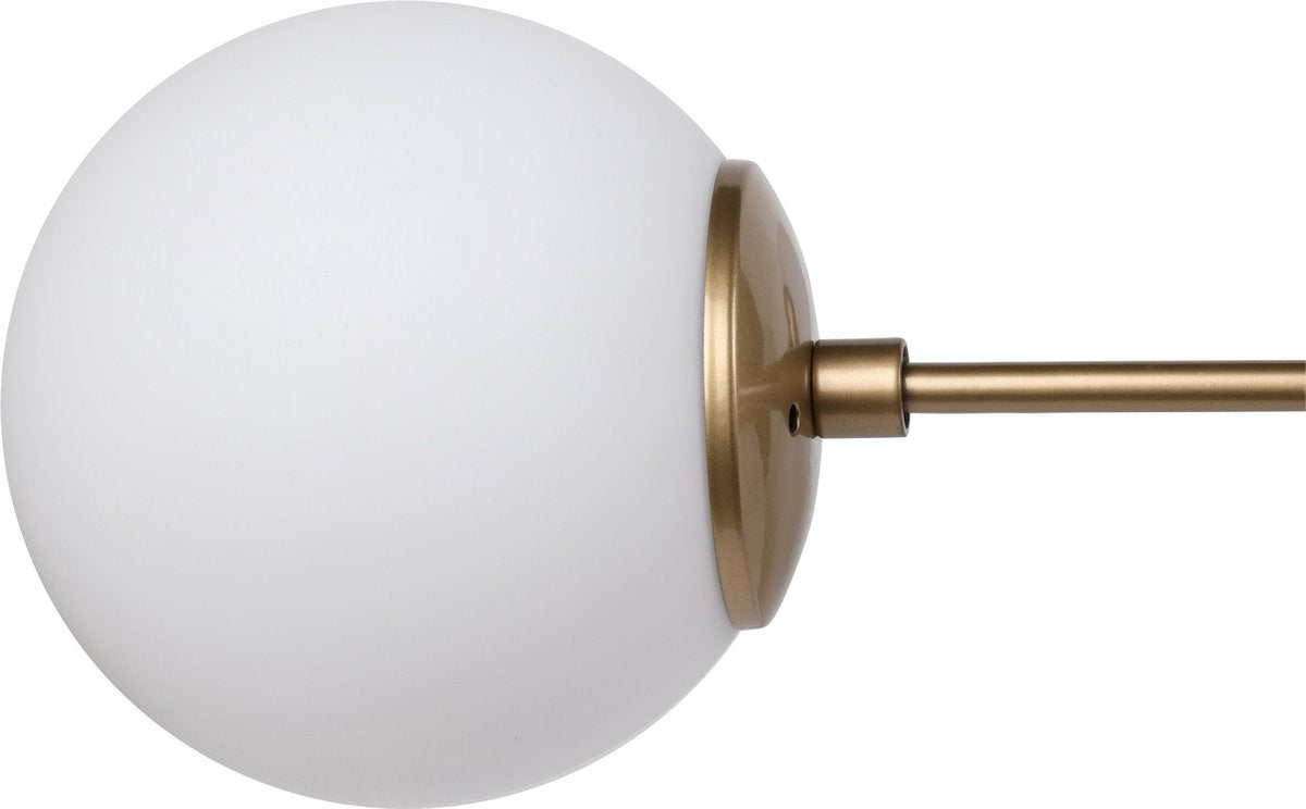Hanglamp Damar 6-Lichts – 100x58x48 cm – Geel/Wit – Metaal – In hoogte verstelbaar