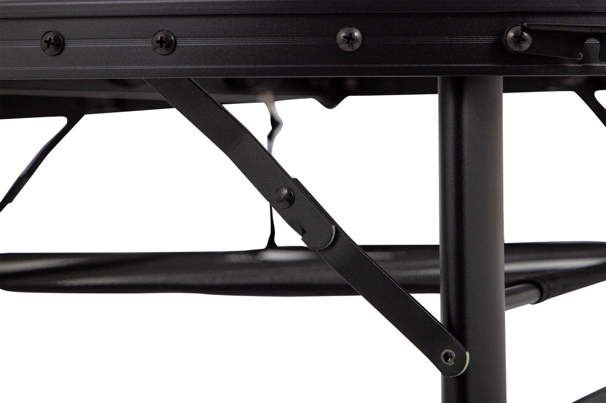 Bo-Camp Industrial Tafel - Woodbine - Ovaal - Koffermodel - 100x70 cm - In hoogte verstelbaar - Opvouwbaar - Bruin