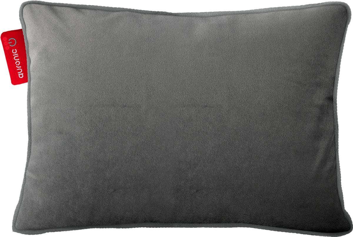 Auronic Warmtekussen - Velvet - 45x60 - Draadloos - Oplaadbaar - Elektrisch kussen - Infrarood - Grijs