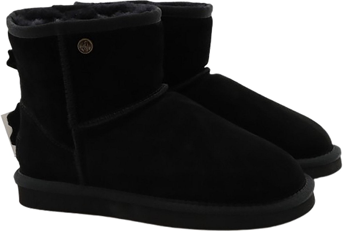 Alpacas Footwear dames suède laarzen gevoerd met 100% lamswol – zwart – maat 49