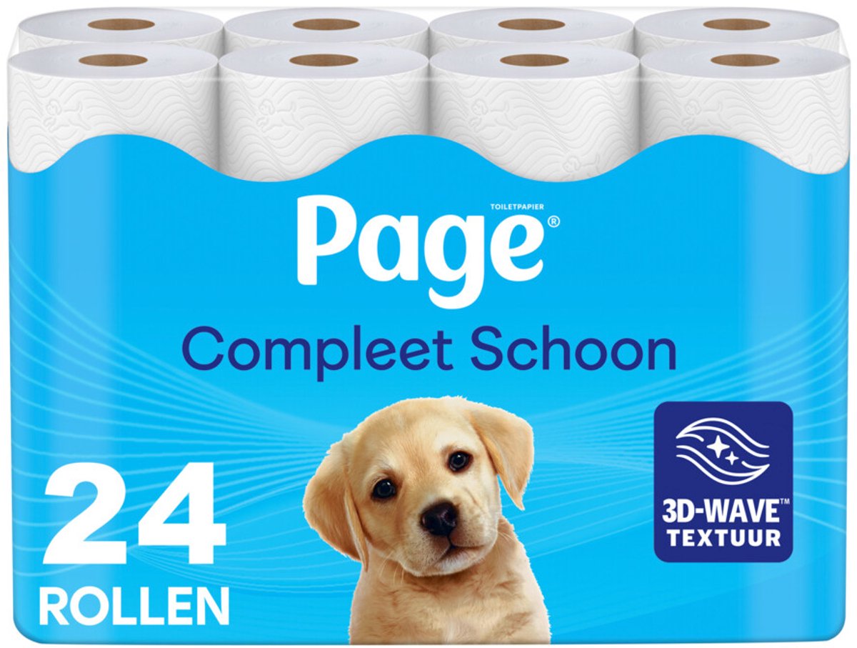 Page Toiletpapier Compleet Schoon 2-laags - 24 rollen - Wit