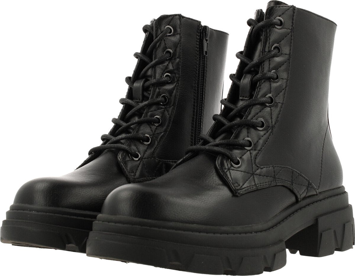 Bullboxer Dames Boots 267514F6S – Zwart – Maat 38 – Bovenwerk PU – Zool TR