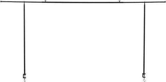 Mica Decorations Tafelklem - H110 x L223-250 cm - Metaal - Zwart