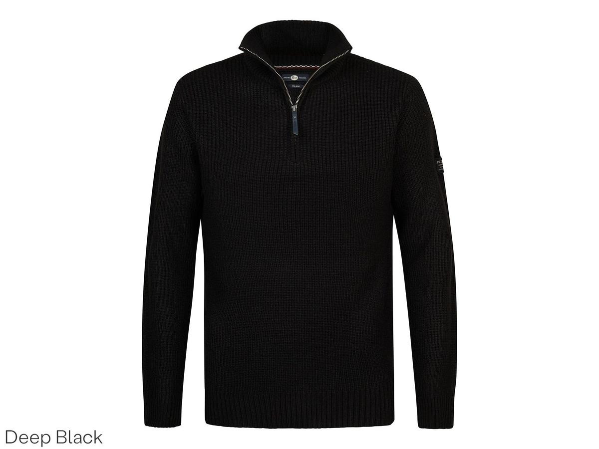 Petrol Industries Pullover - Knitwear Collar - maat M - Deep Black