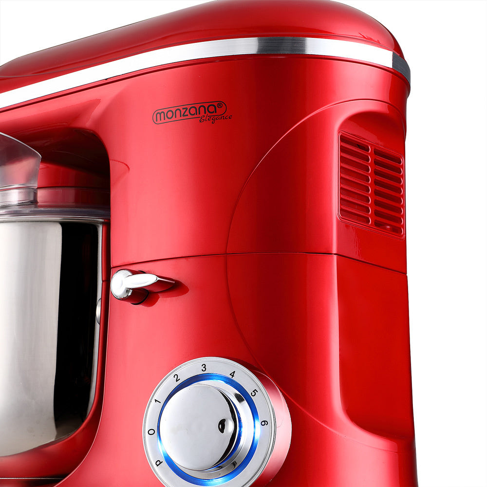 Monzana Keukenmachine Elegance Rood 1200W 6L