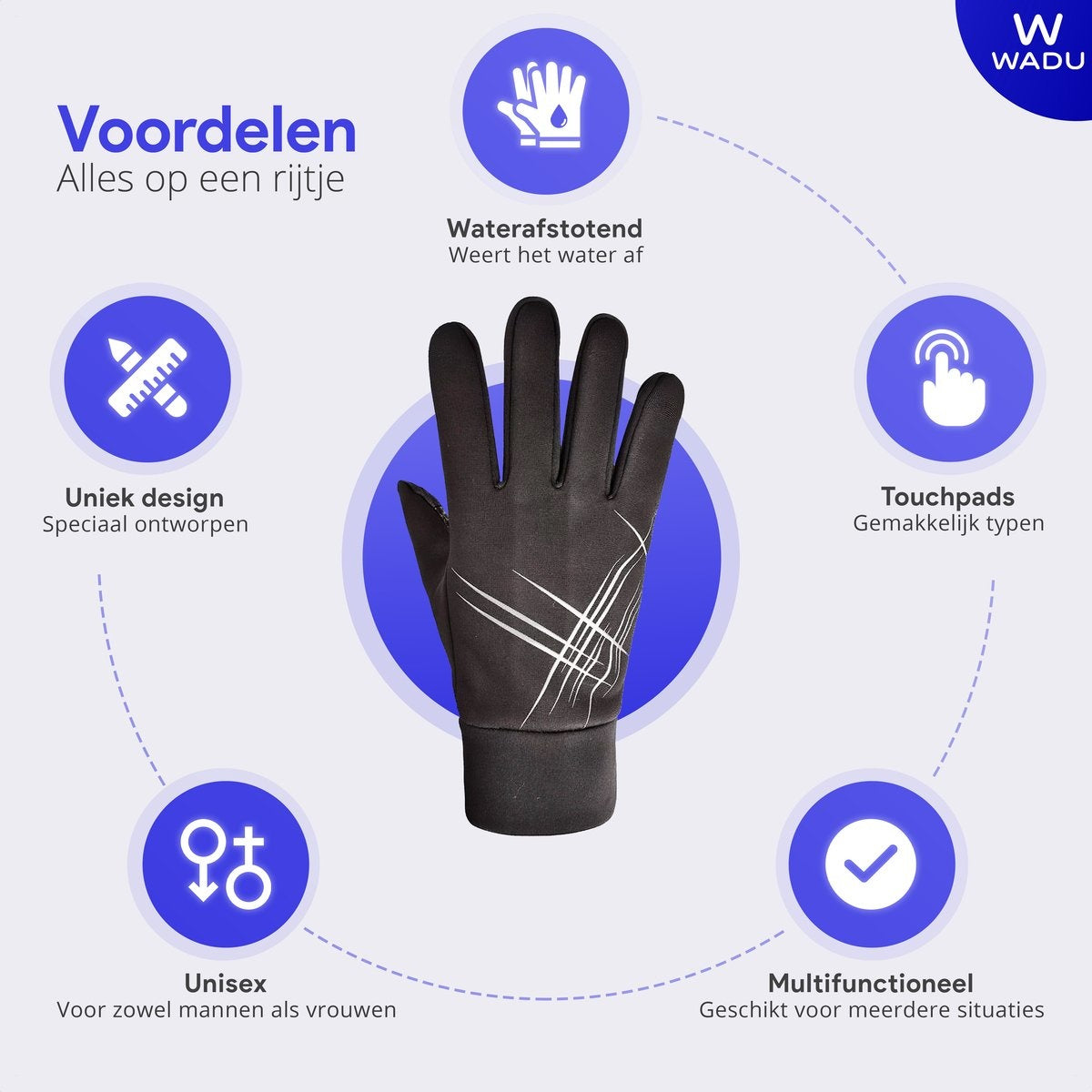 Touchscreen Handschoenen voor Heren en Dames – Maat L – Warm, Stijlvol en Praktisch voor Koud Weer