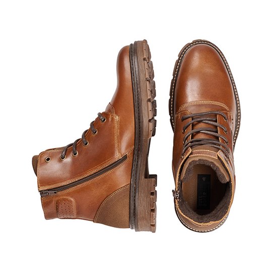 Bullboxer - Laars - Mannen - Cognac - 43 - Laarzen