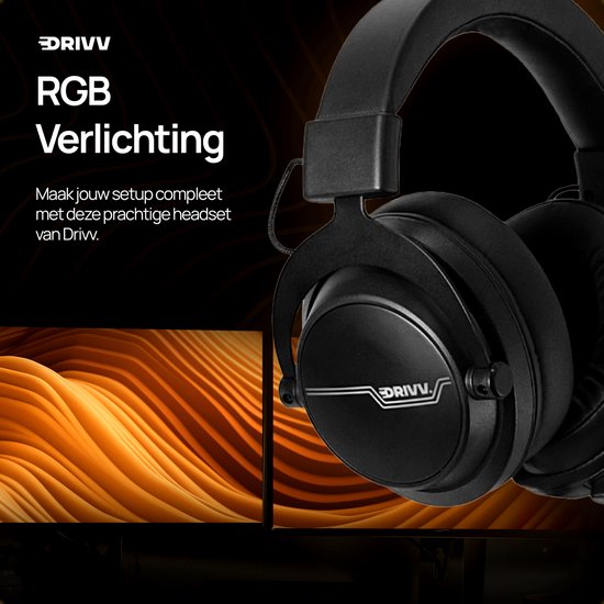 Drivv. PRO Draadloze Gaming Headset met Microfoon - Bluetooth Game Headset geschikt voor PS4, PS5, Xbox Series en PC - Draadloos 2.4GHz