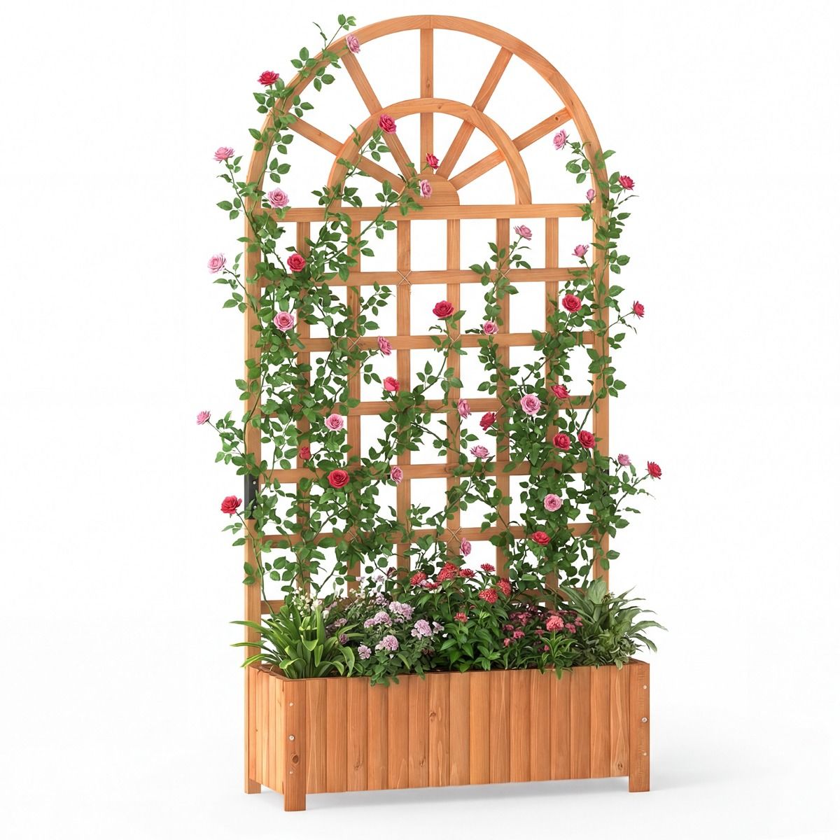 Coast Plantenbak - Vurenhout Naturel Bruin - 91 x 30 x 182 cm