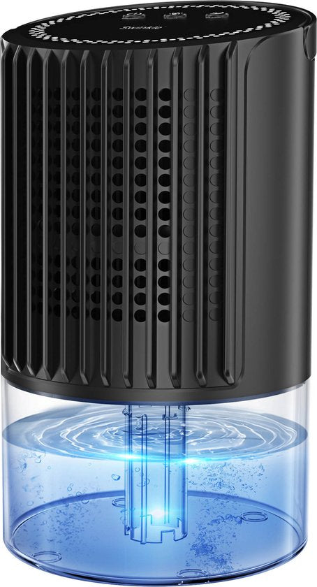 Swinkle Luchtontvochtiger – Tot 0,35 L/dag – Compacte Dehumidifier voor Woonkamer, Slaapkamer & Badkamer – Zwart