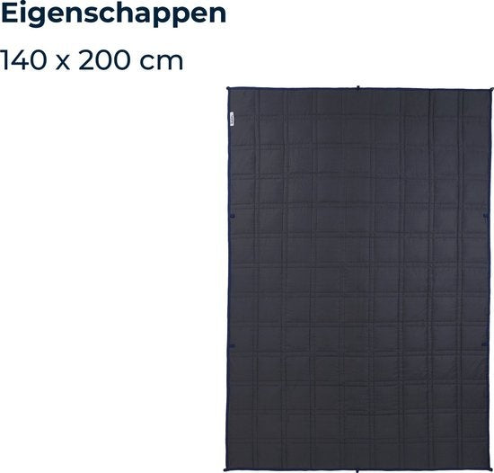Kalm Verzwaringsdeken 10 KG - Weighted blanket - Verzwaarde Deken - Anti Stress