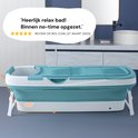 Livista Zitbad - XXL - Opvouwbaar - 158 cm - LED - Rugkussen - Blauw