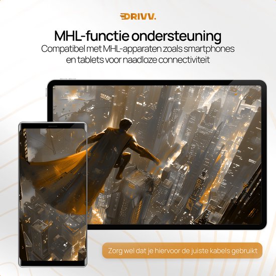 Drivv. HDMI Switch 4K 60Hz – 3 ingangen 1 uitgang - Incl Afstandsbediening - Automatisch Schakelen - 780/1080p/4K - Zwart