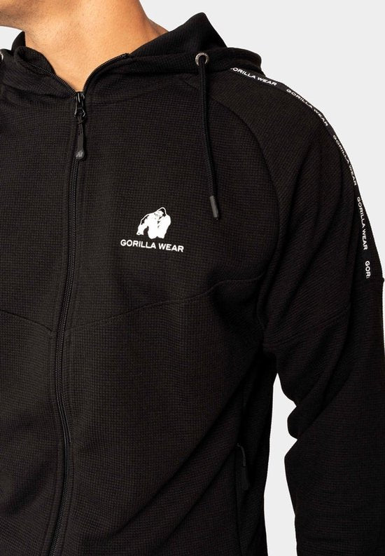 Gorilla Wear Harvey Trainingsjas - Zwart - L