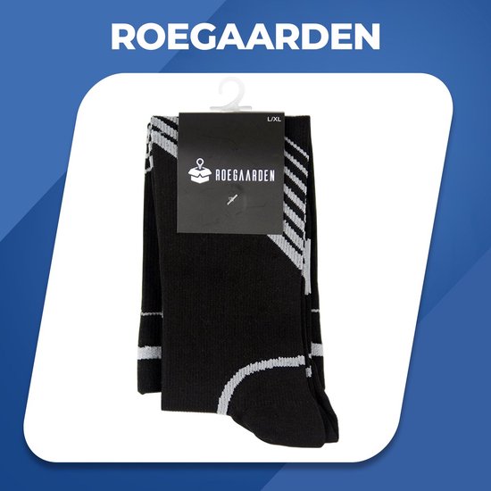 Roegaarden compressie sokken - compressiekousen - Steunkousen - Maat 45-47 - Zwart