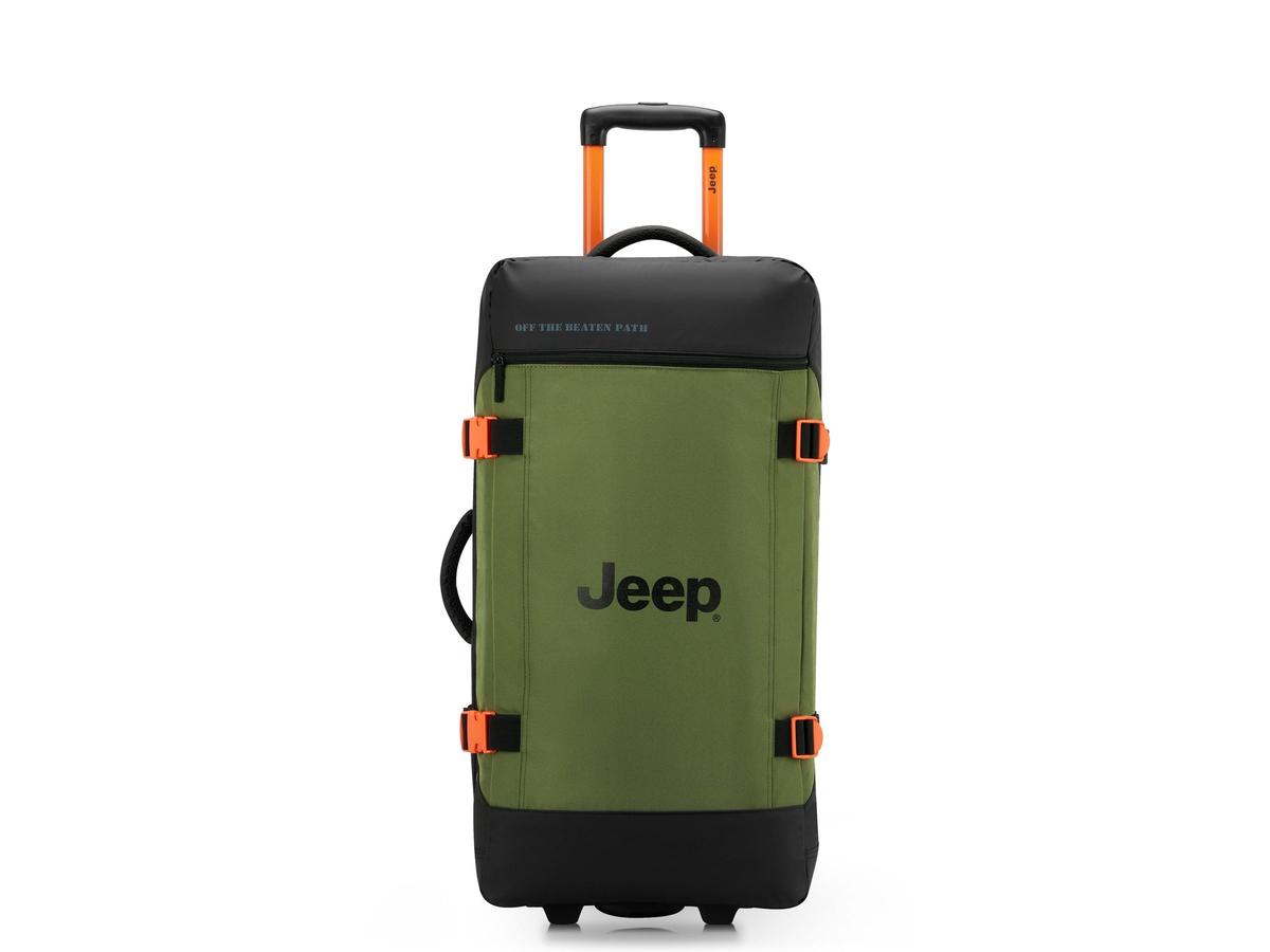 Jeep Duffle Bag - Trolley Duffel Tas - maat M 73 cm - Zwart