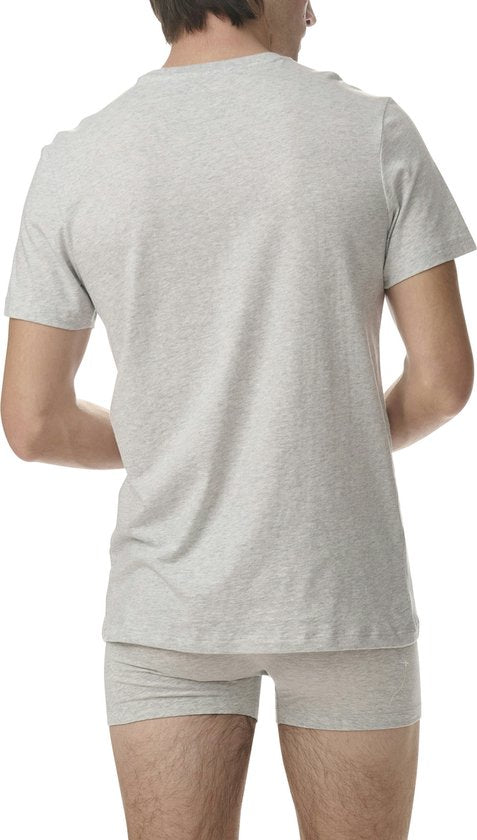 adidas Sportswear 3PK Crew Neck Shirt - Active Core Cotton - Onderbroek Mannen - zwart/wit/grijs gemêleerd