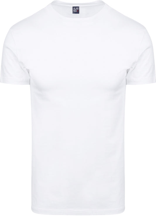 Alan Red - 4x T-Shirt - Heren - Derby White - Maat M
