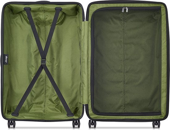 Jeep Koffer Extra Large 80 cm Uitbreidbaar Zwart