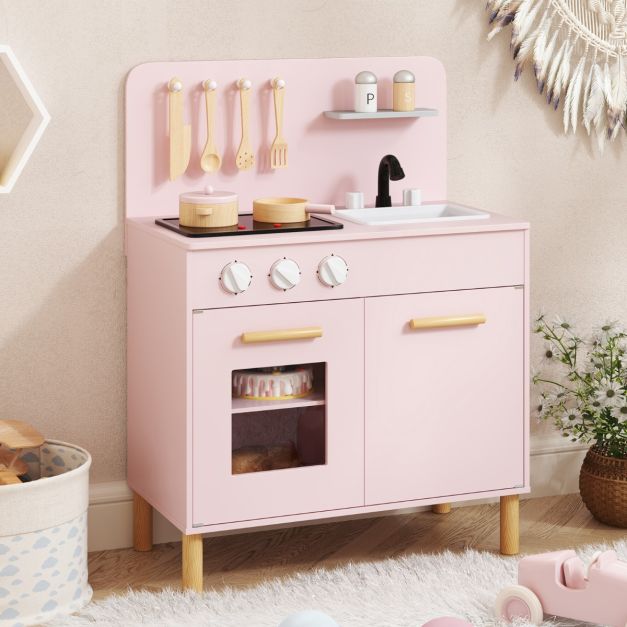 coast Speelkeuken – Incl. Licht, Geluid & Accessoires – 55 x 31 x 75 cm – Roze