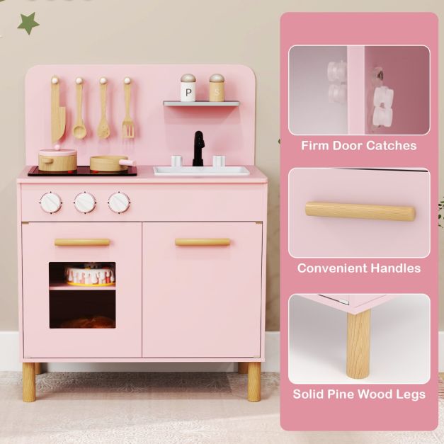 coast Speelkeuken – Incl. Licht, Geluid & Accessoires – 55 x 31 x 75 cm – Roze