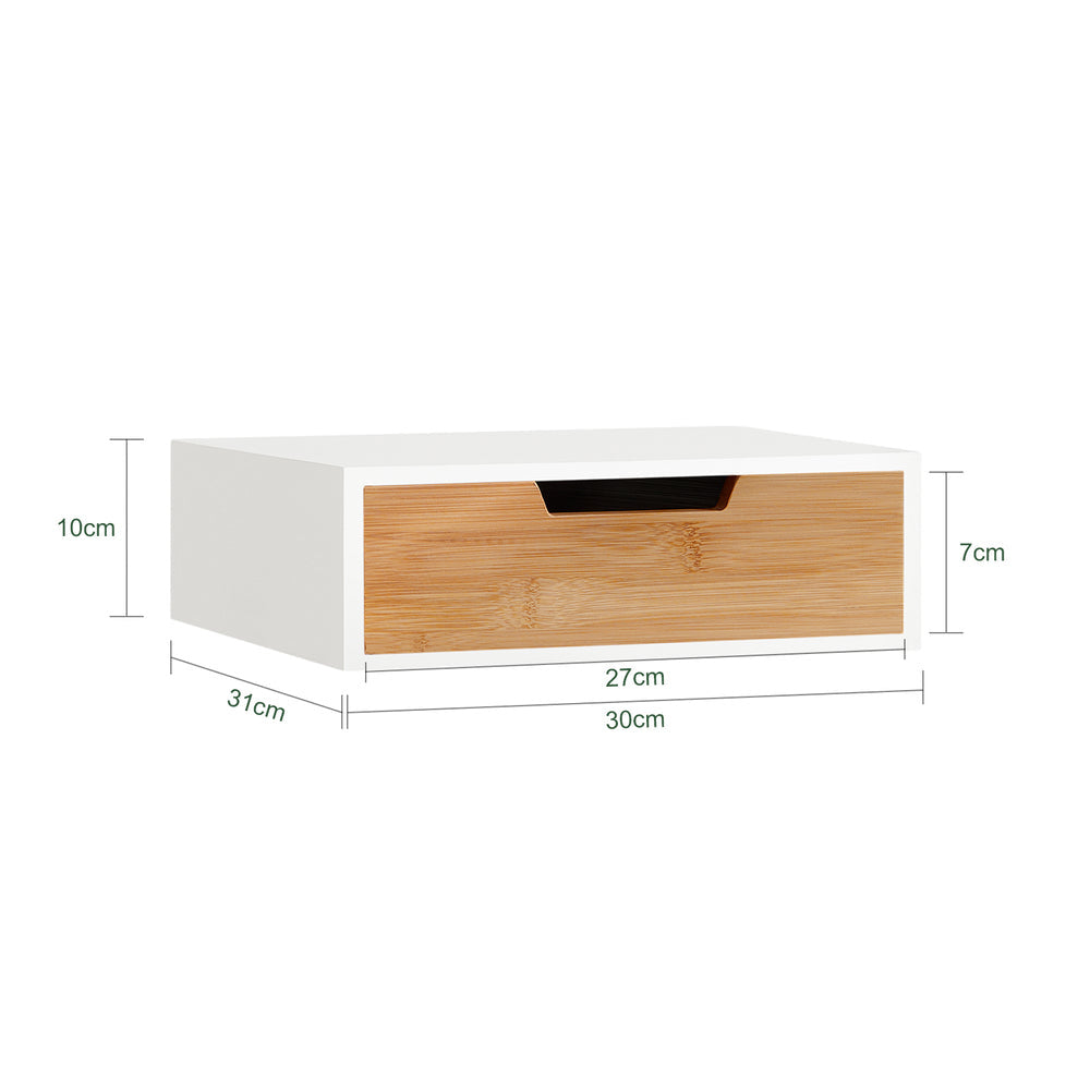 SoBuy FRG179-WN Capsulehouder Voor Koffie - Bamboe - 30x9x31 cm