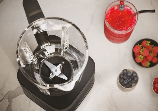 Haier Blender - 6 standen - Easy Clean - Glazen kan - IJs-crusher - 2L - 1200 W - Zwart - HBL5B2 011