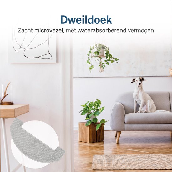 Skoov Robotstofzuiger Accessoireset – Incl. HEPA-filter, Dweildoek, Zijborstel & Opvangzak – Zwart