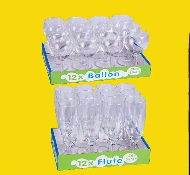 Makro Champagneflute 18 cl - 8 STUKS - FLute