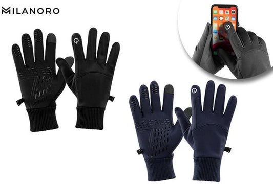 Milanoro - Water- en winddichte handschoenen - Zwart - L