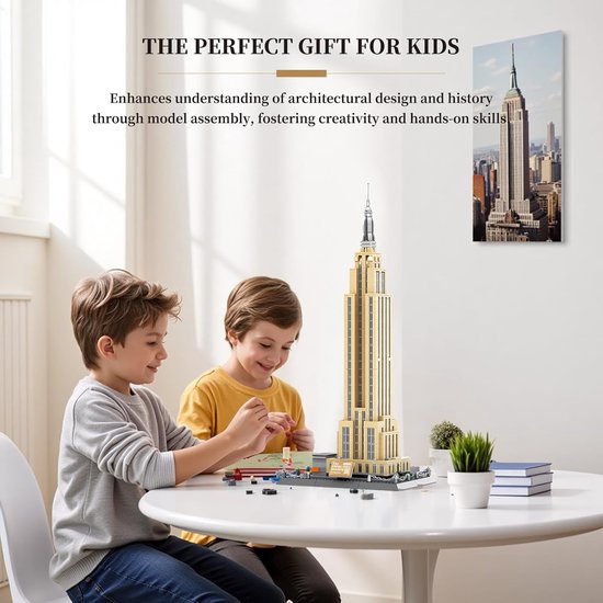 Wange Speelgoed Bouwsets - Gebouw Empire State Building - 5212