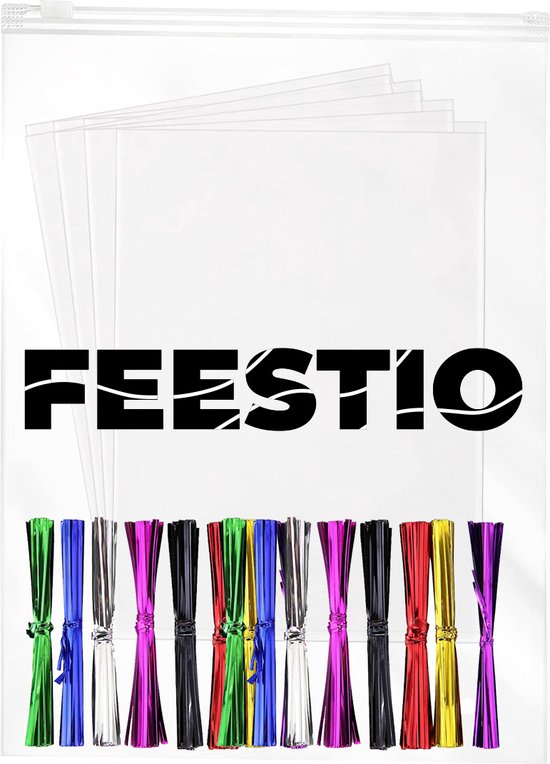 Feestio Uitdeelzakjes Transparant - Traktatie Zakjes kinderfeestje - Cellofaanzakjes - Snoepzakjes - cadeauzakjes