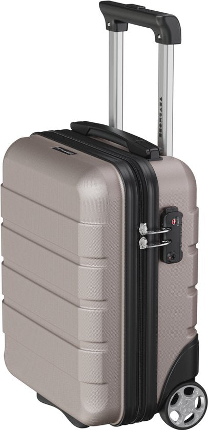 TRVLMORE Handbagagekoffer - 40x30x20 cm - Underseater - 24L - TSA-slot - 2 Wielen - Roségoud