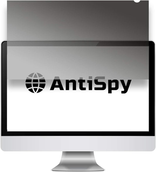 AntiSpy 27" Monitor Privacyfolie – Grijs, Robuust en Herbruikbaar, Snelle Bevestiging, Volledige Inkijkbescherming