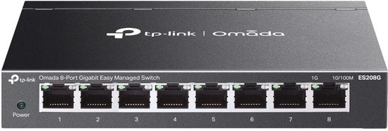 TP-Link Omada ES208G netwerk-switch Managed L2 Gigabit Ethernet (10/100/1000) Zwart