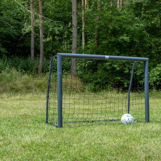 AXI Voetbaldoel Cristiano 180x120cm Antraciet - Incl. grondankers - gepoedercoat stalen frame