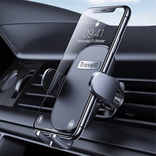 TravelR Universele Auto Telefoonhouder – Voor Ventilatierooster – 360° Draaibaar – Zwart