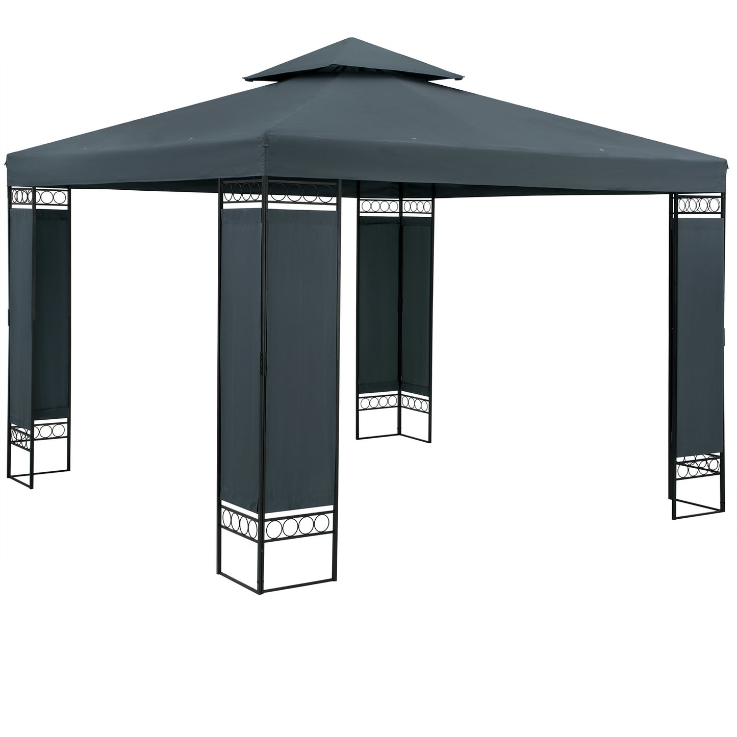 Casaria Paviljoen Lorca 3x3m - UV-bescherming 50+ Metaal - Antraciet
