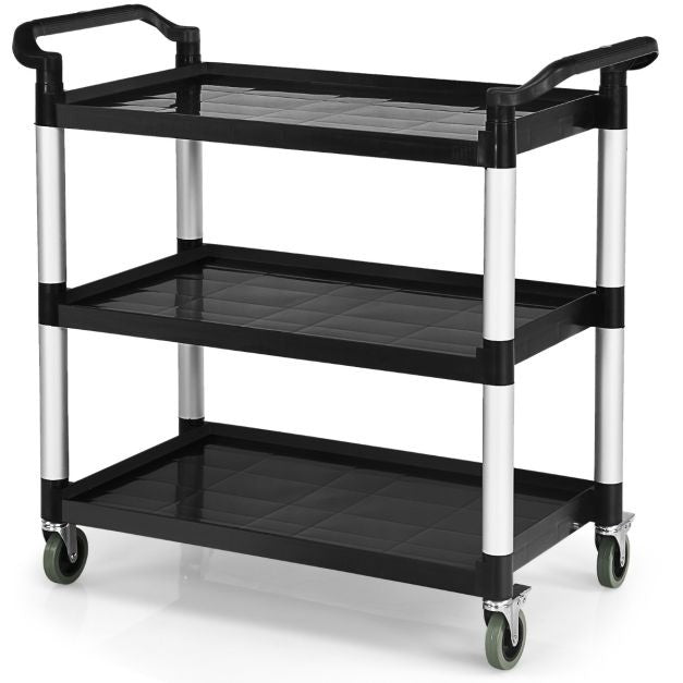 Coast Serveerwagen - 3-Laags - Trolley - Max. 150 kg - Zwart