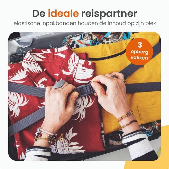 Goliving Handbagage Koffer met Wielen – 53 x 35 x 23 cm – Trolley – Lichtgewicht – TSA Slot – Gevoerde Binnenkant – 38 Liter – Zwart