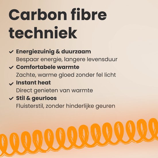 Auronic Terrasverwarmer - Infrarood Verwarming - Hangend - 10m2 - Elektrisch - 1500W - Afstandsbediening - Zwart