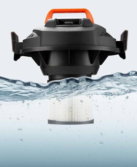 Fuegobird - Electric wet and dry vacuum cleaner - krachtig 2000W - Grote capaciteit 18 L - 4m cord - Blower connection - 7 accessoires - 1.6 m plastic hose - HEPA filterl - Bouwstofzuiger - RVS zuiger