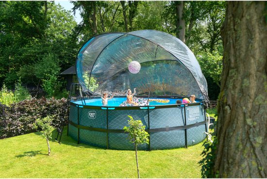 EXIT Zwembad Overkapping ECO ø488cm - Zwembad Dome - Universeel - Zwembad Accessoire - Weerbestendig