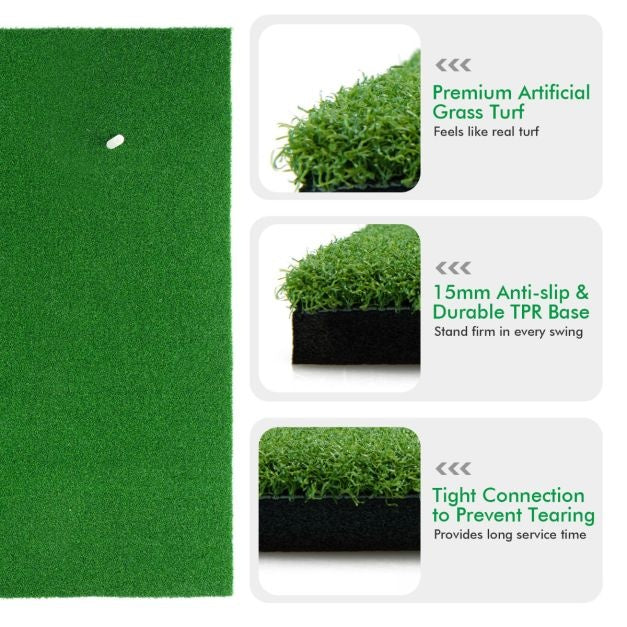 Coast Golf Afslagmat - Standaard - Echt Gevoel Golf Oefenmat - Golf Putting Mat - 1,5 m x 1 m