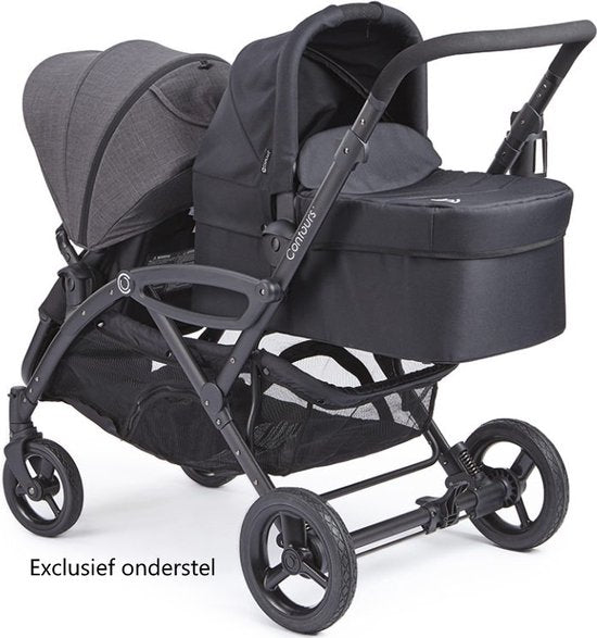 Contours Bassinet Zwart Reiswieg voor Contours Duowagen ZY016-BLK1