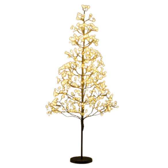 Coast Lichtboom Kunstboom met Verlichting – 120 cm – 800 Warm Witte LED-lampjes – Zwart