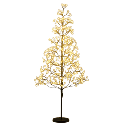 Coast Lichtboom Kunstboom met Verlichting – 120 cm – 800 Warm Witte LED-lampjes – Zwart