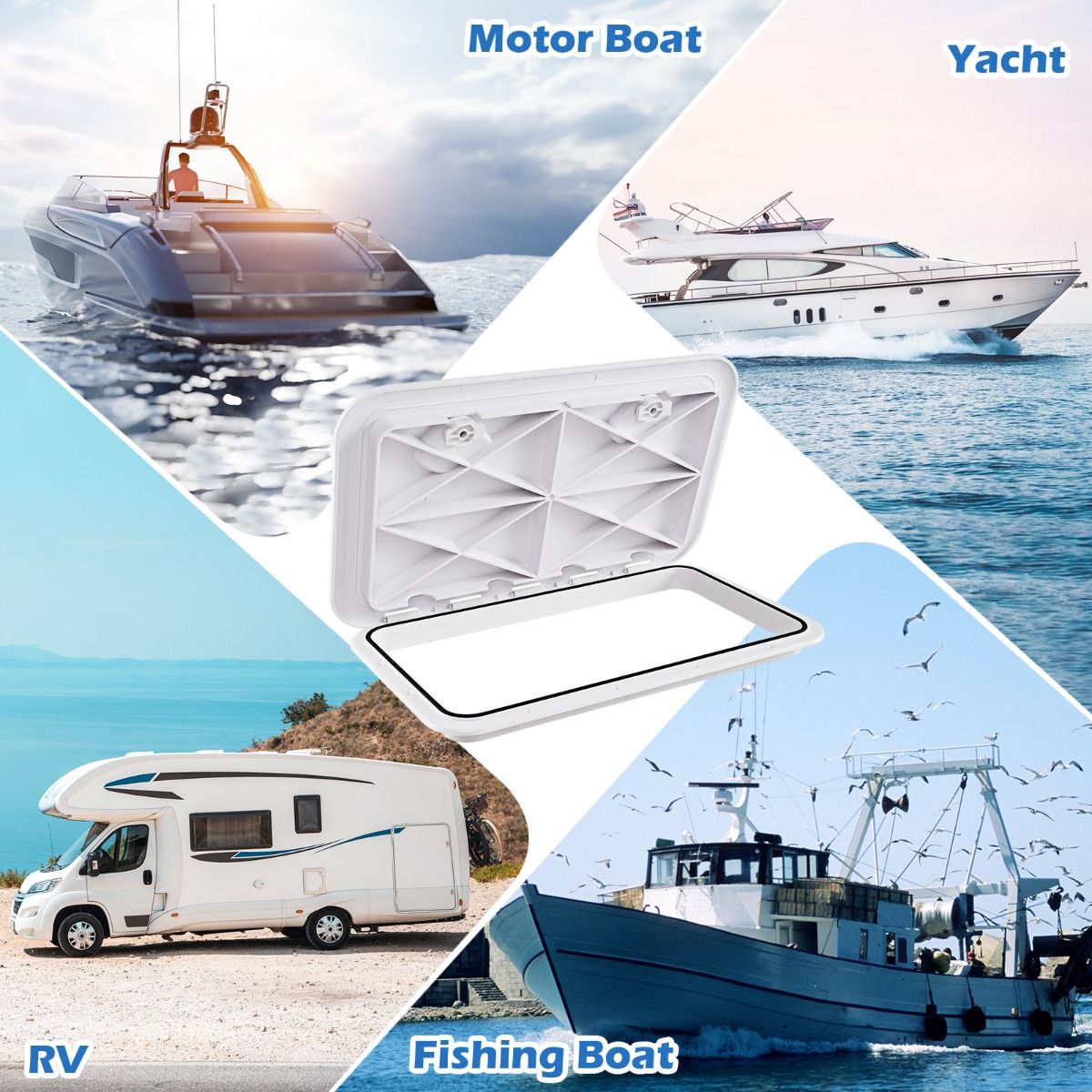 Coast Bootluik - ABS Kunststof - 61 x 36 x 4 cm - Wit