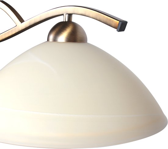 Steinhauer - hanglamp - Anthea - brons - glas metaal - design lamp - E27 - 4325BR